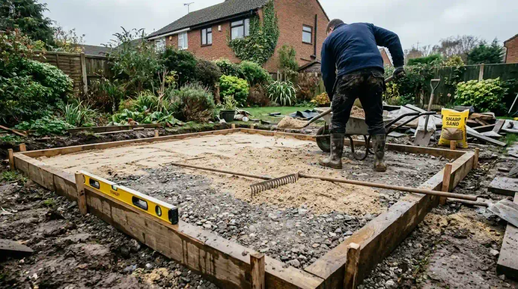 Hard landscaping