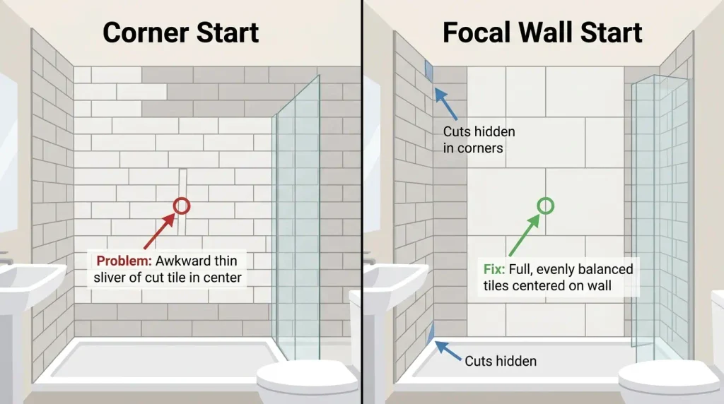 How to Renovate a Bathroom in the UK: The Right Order of Work 4 Set out from the most visible line