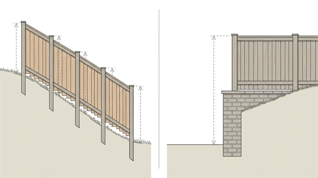 Where the height is measured from