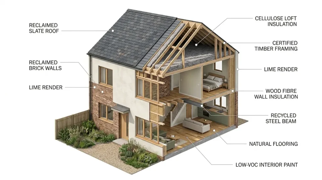 10 Eco-Friendly Building Materials for Construction Projects 3 Sustainable materials for different parts of a home