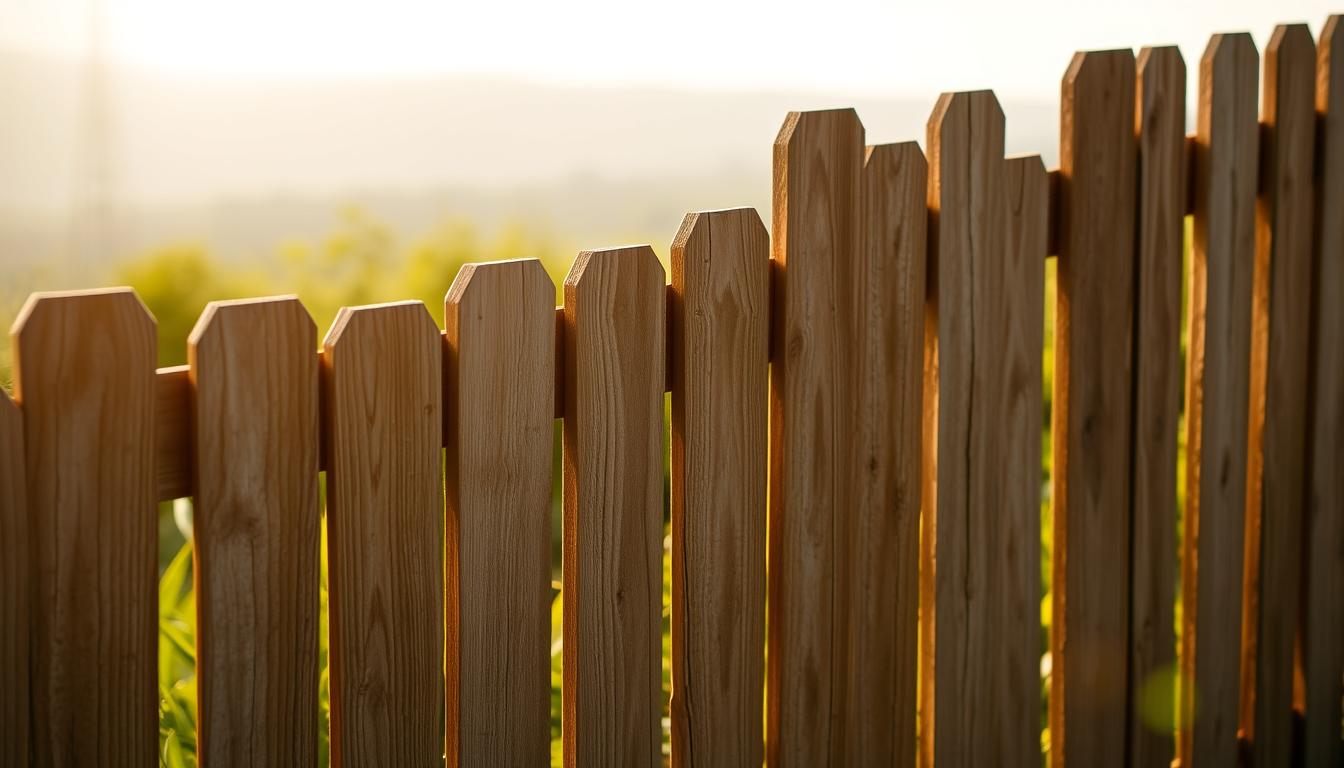 wooden fencing