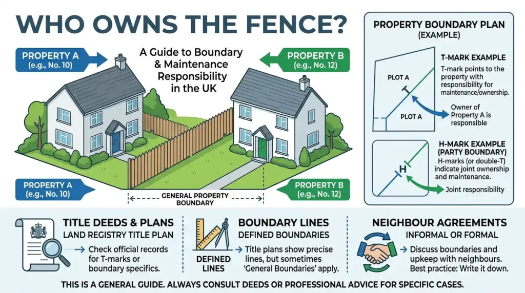 Property boundary and fence ownership guide