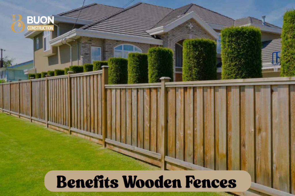 Wooden fence