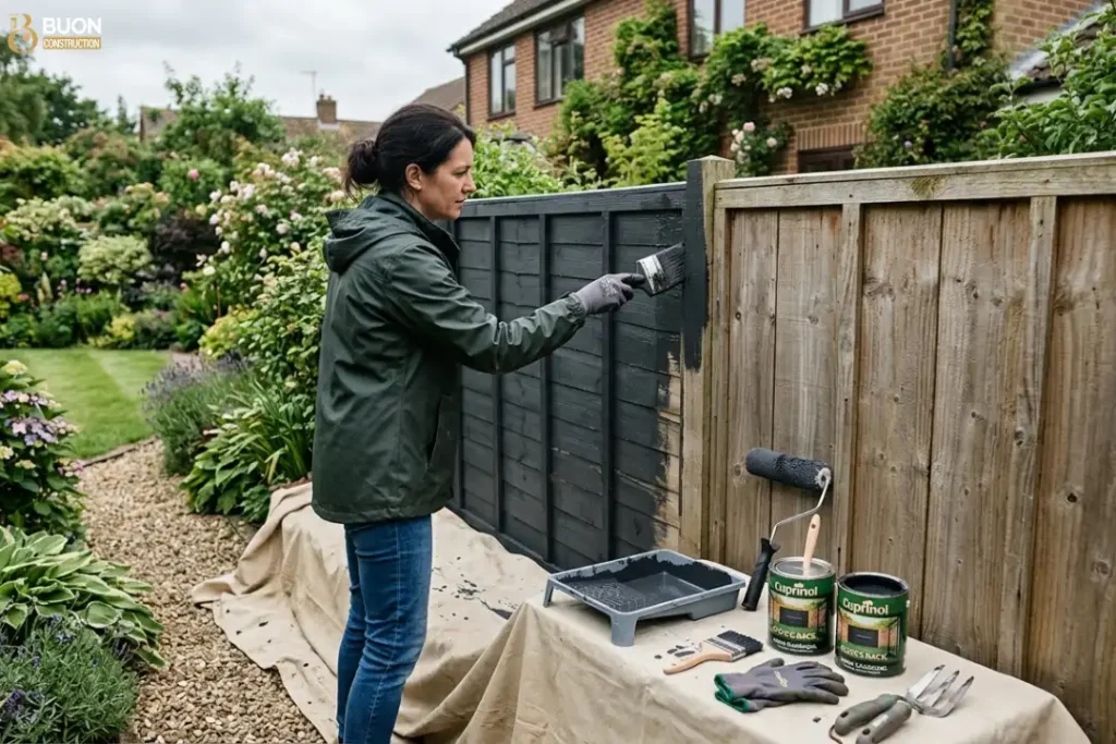 Can you actually paint your fence yet