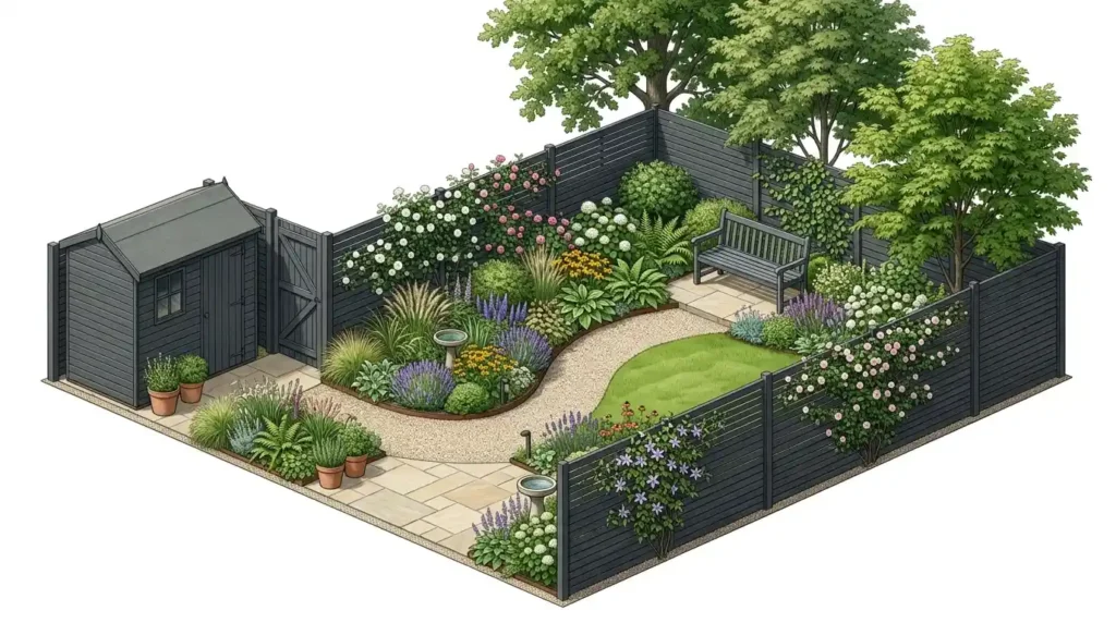 What else makes a garden look bigger