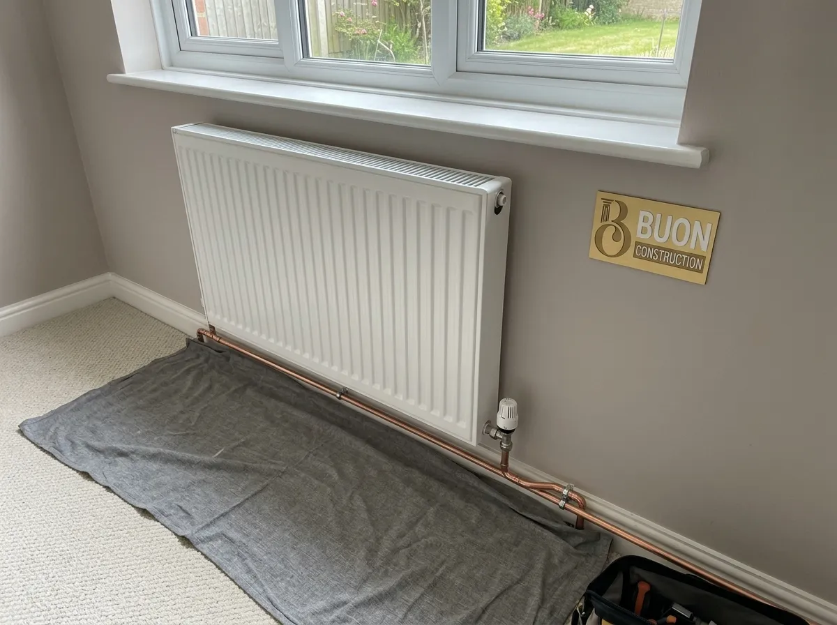 3 New double panel radiator installed by a heating engineer in Nottingham
