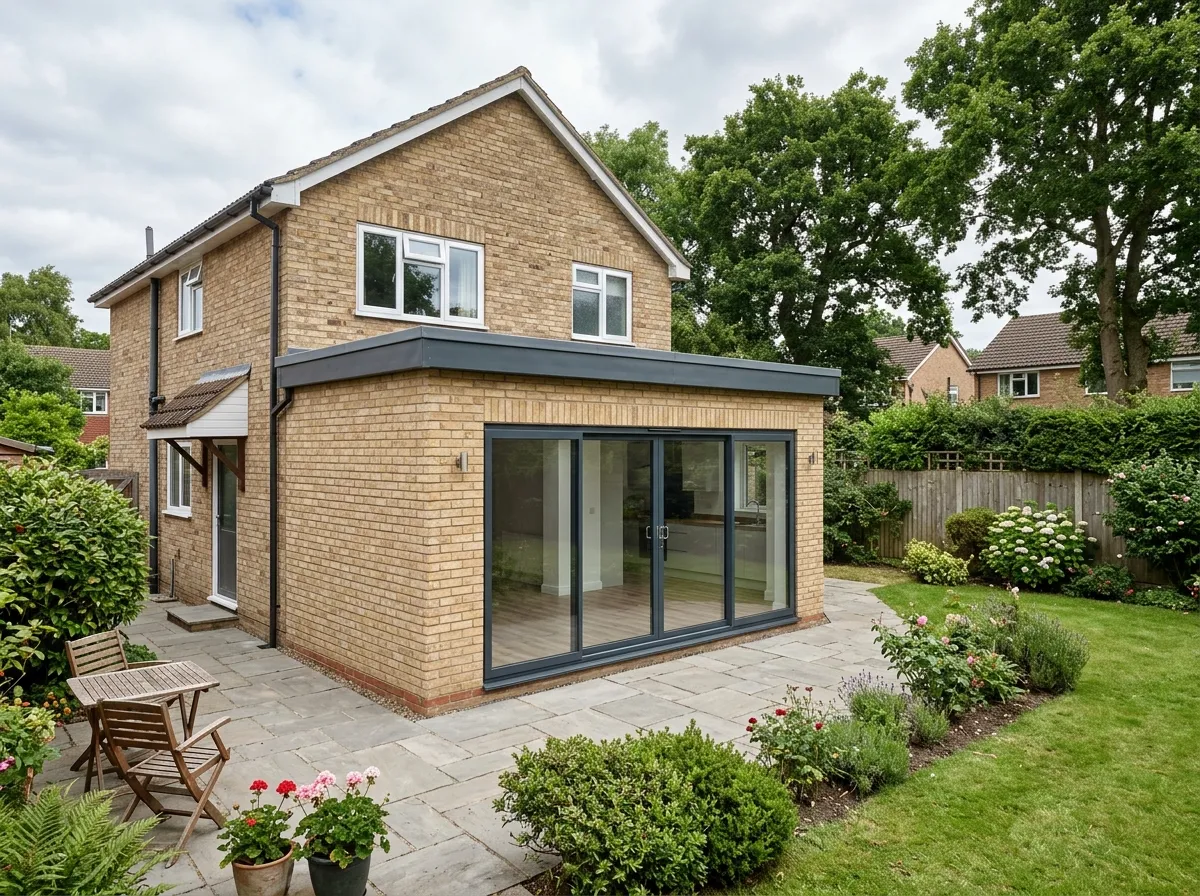 2 High-performance rear extension on a family home in Nottingham