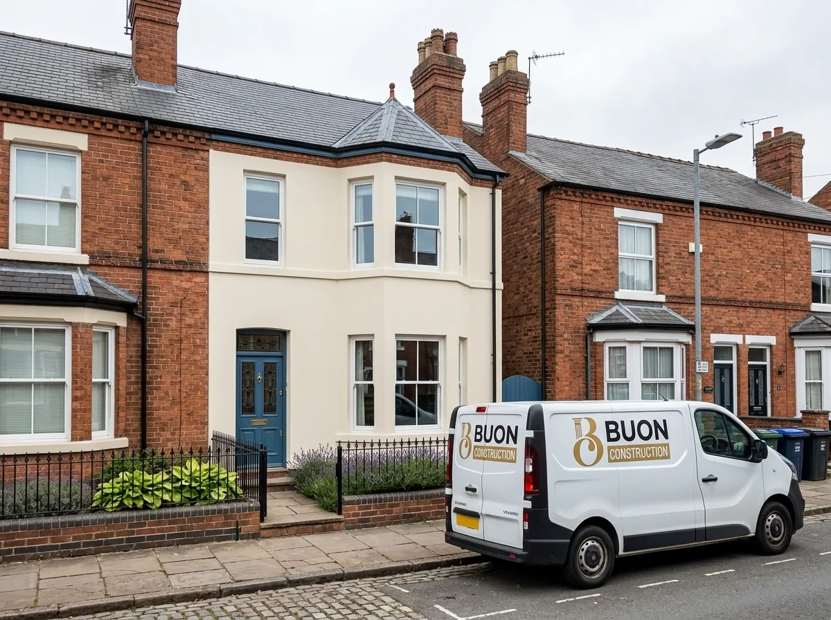 11 Restored and rendered Victorian house in Sherwood, Nottingham