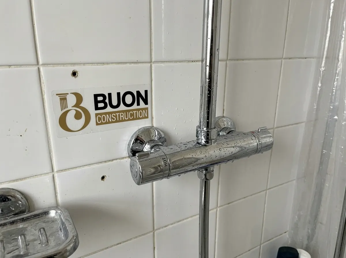 8 Shower mixer valve installed in a bathroom in Beeston, Nottingham