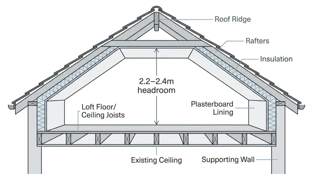 Headroom measurement diagram