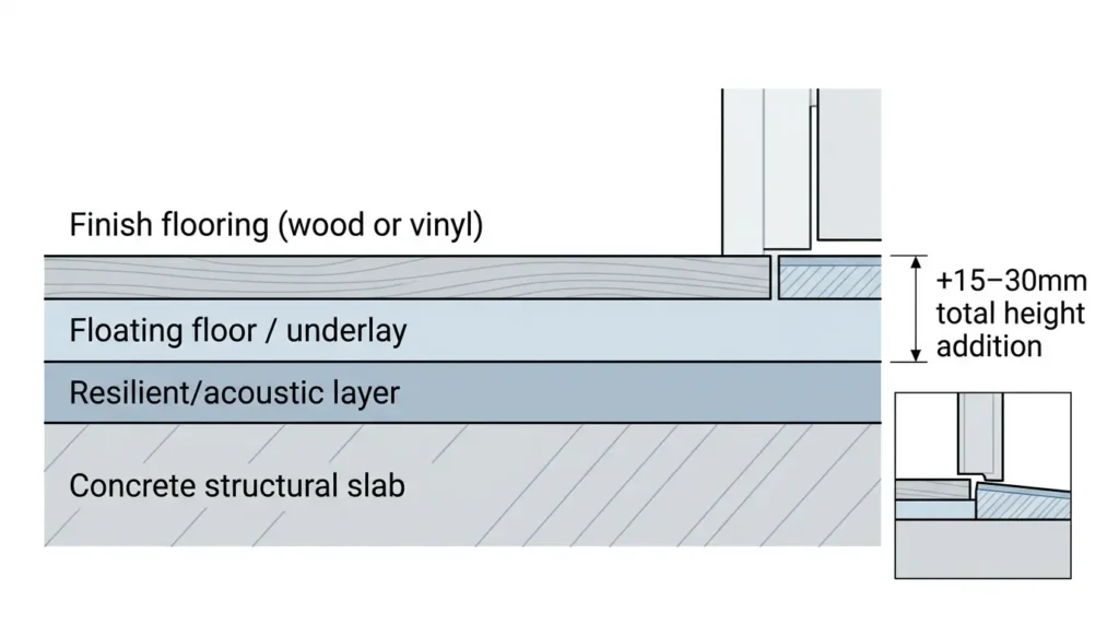 Tips When Renovating an Apartment: What UK Flat Owners Need to Know First 3 Underlay, floating floors and build-up
