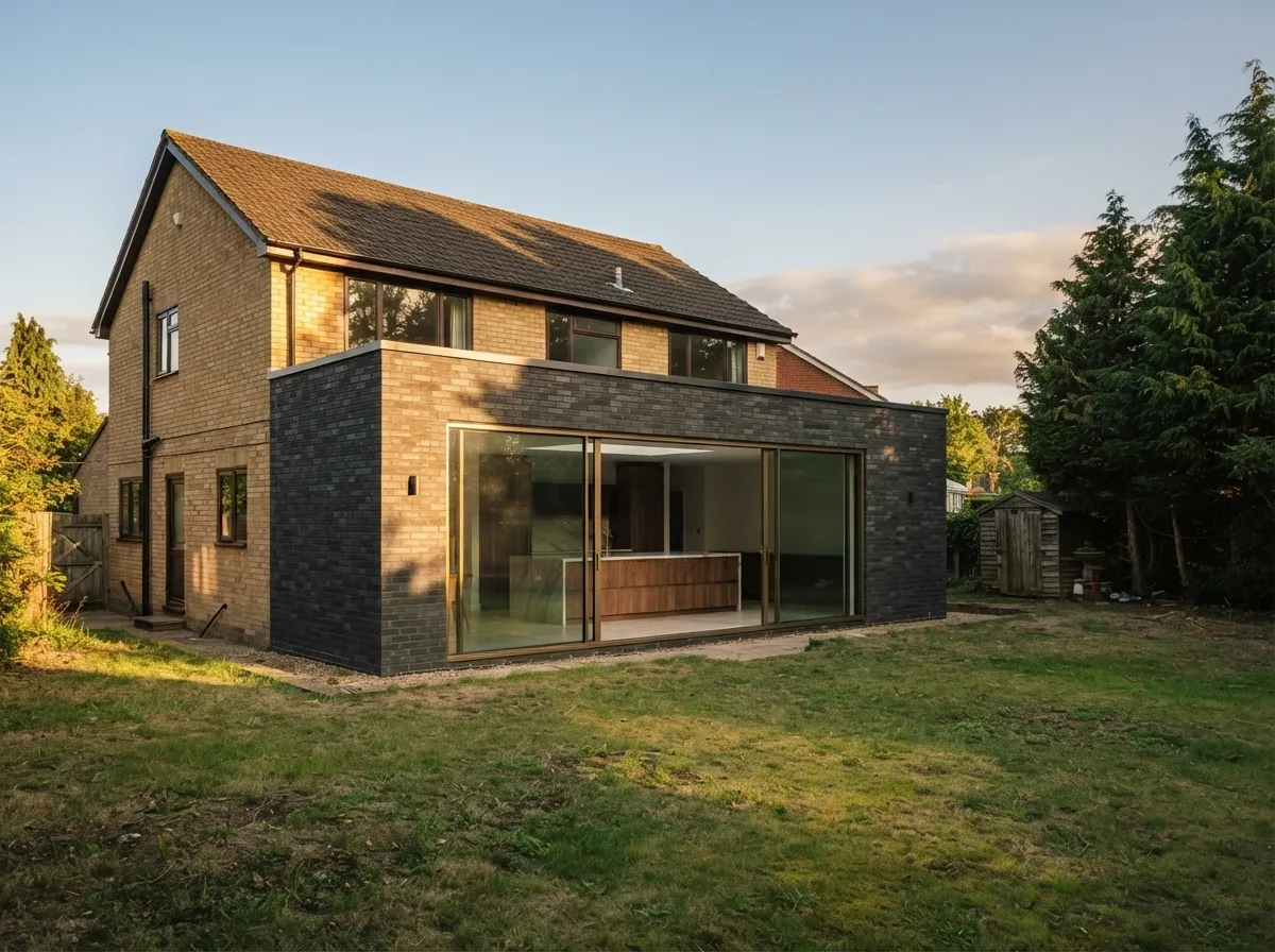 Single-storey kitchen extension on a Nottingham home